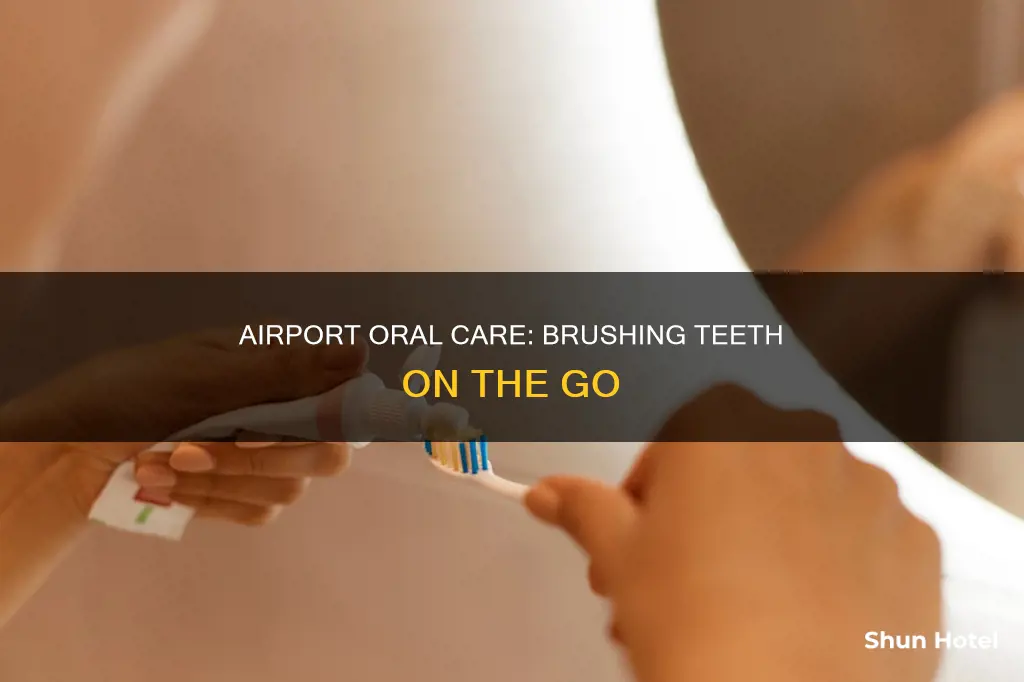 can i brush my teeth at the airport