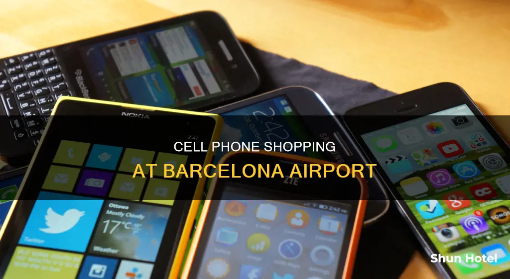 can i buy a cell phone at barcelona airport