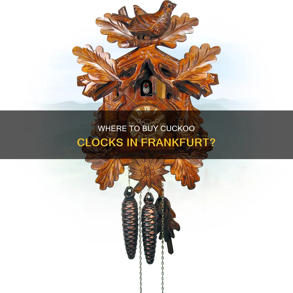 can i buy a cuckoo clock at the frankfurt airport