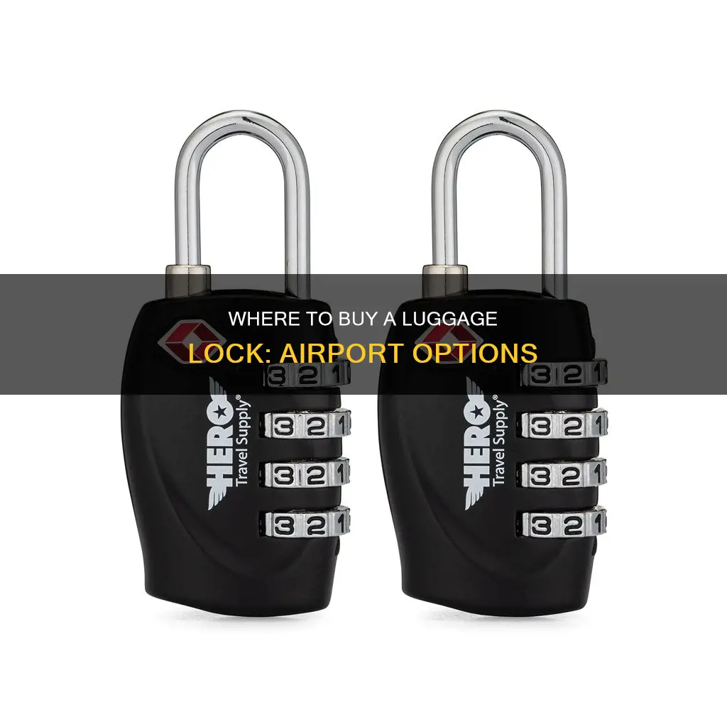 can i buy a luggage lock at the airport