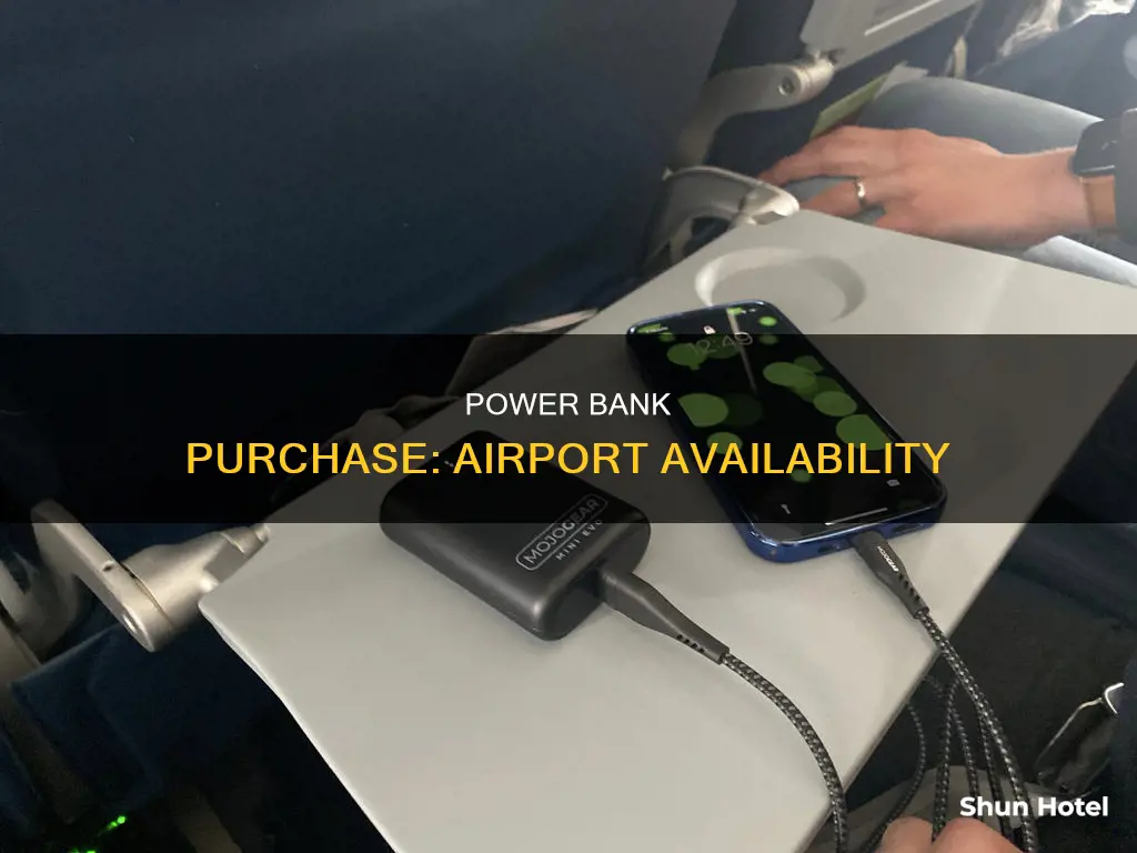 can i buy a power bank at the airport
