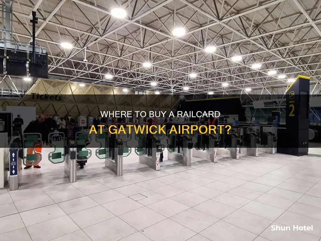 can i buy a railcard at gatwick airport
