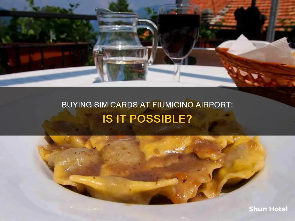 can i buy a sim card at fiumicino airport