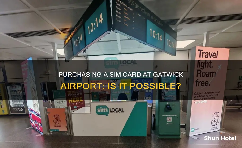 can i buy a sim card at gatwick airport