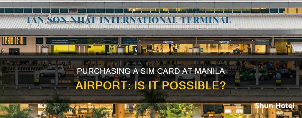 can i buy a sim card at manila airport
