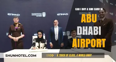 Abu Dhabi Airport: Buying a Sim Card