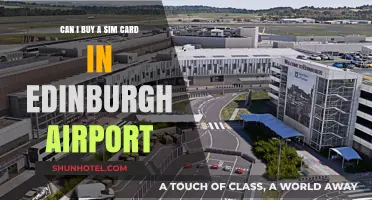 Edinburgh Airport: Buying a SIM Card