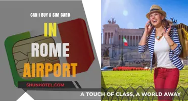 Rome Airport: Buying a SIM Card