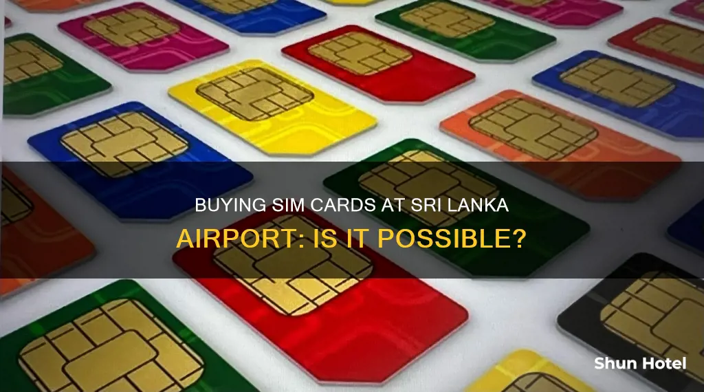 can i buy a sim card in sri lanka airport