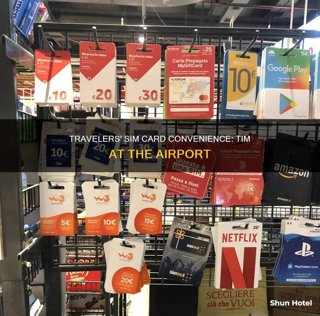 can i buy a tim sim card at the airport