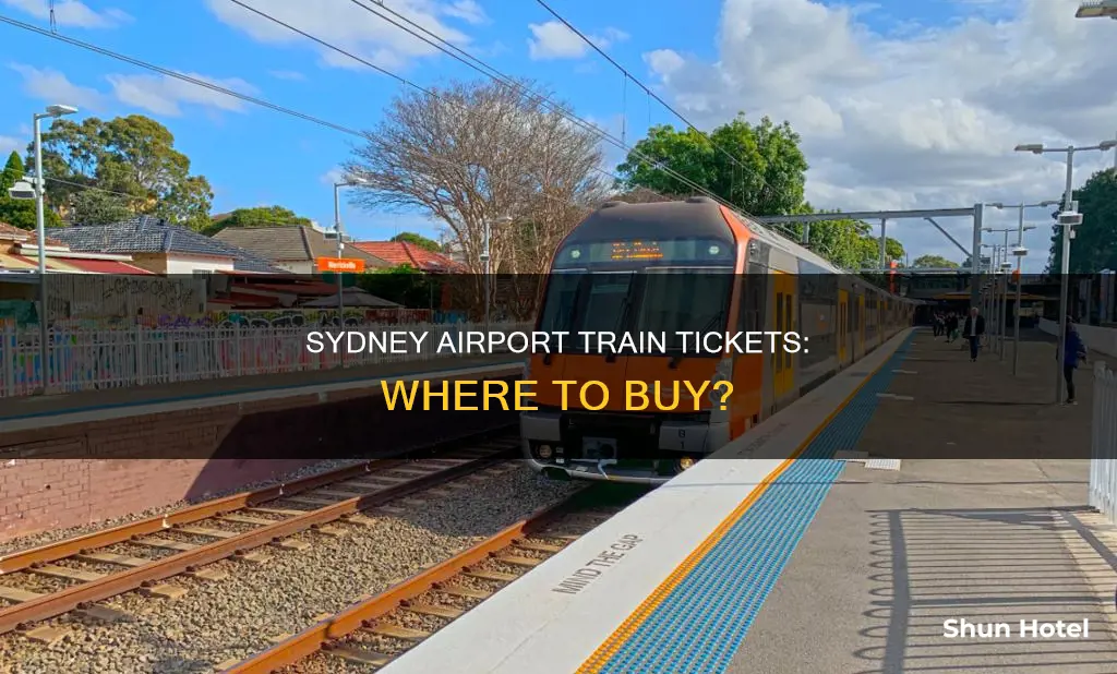 can i buy a train ticket at sydney airport
