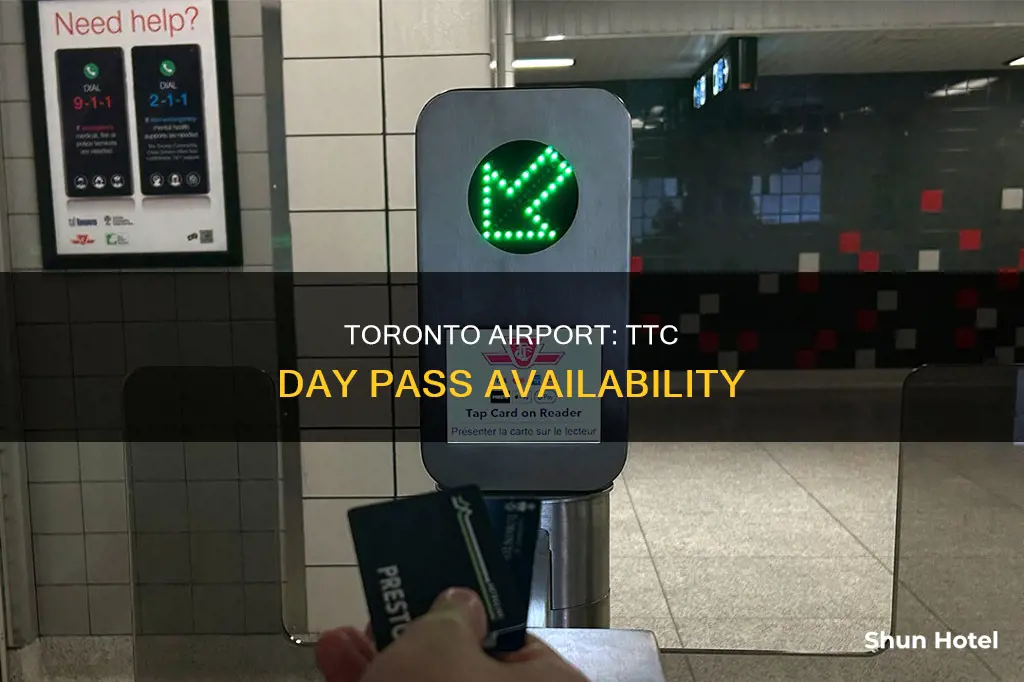 can i buy a ttc day pass at the airport