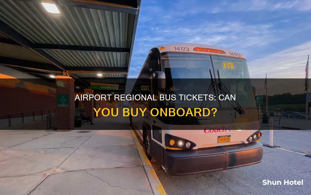 can i buy airport regional bus ticket on the bus