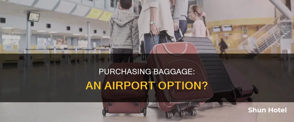 can i buy baggage at airport