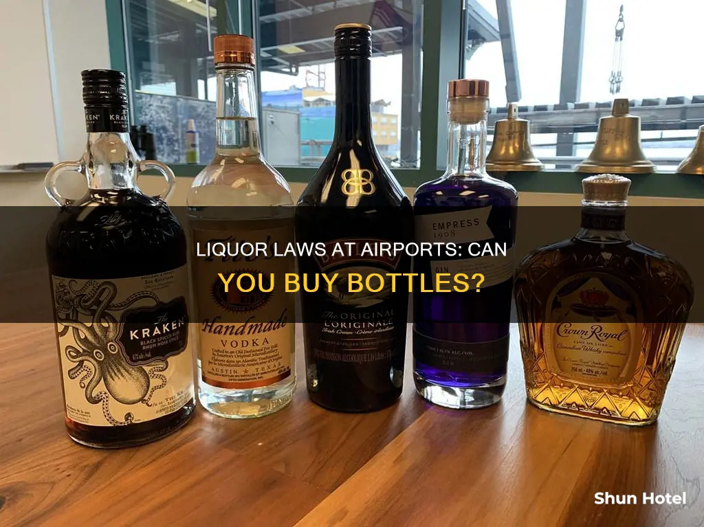 can i buy bottles of liquor at airports