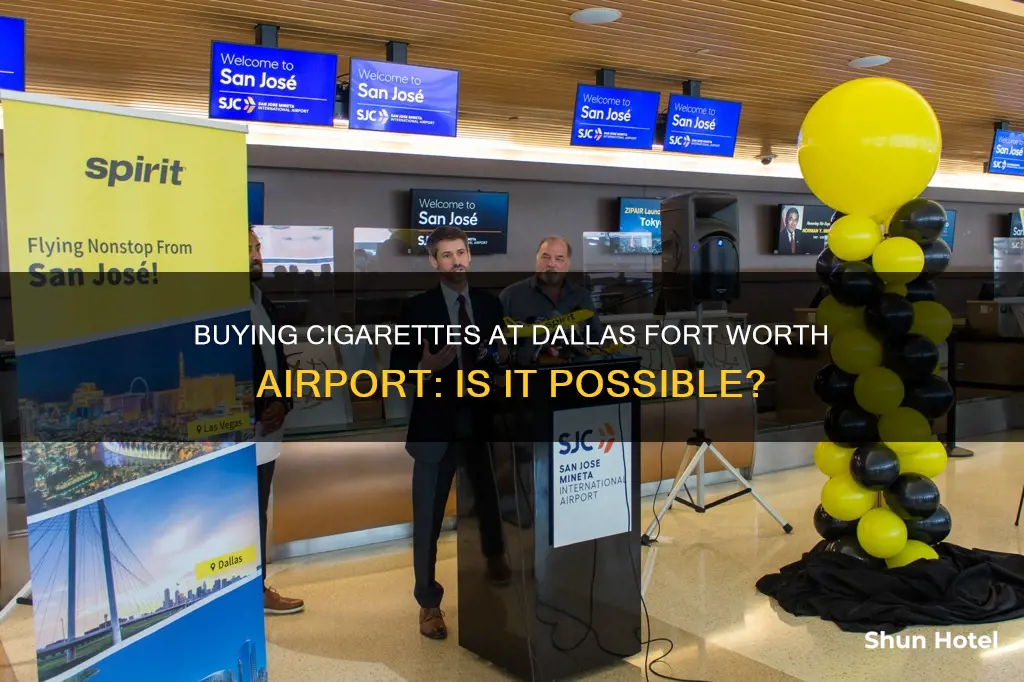 can i buy cigarettes at dallas fort worth airport