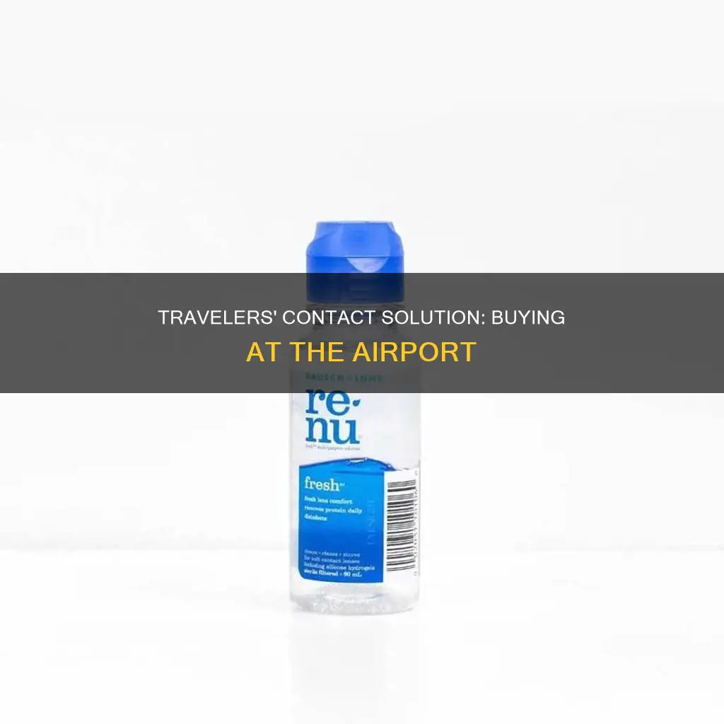can i buy contact solution at the airport