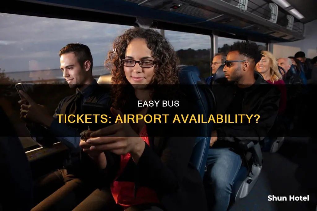 can i buy easy bus tickets at the airport