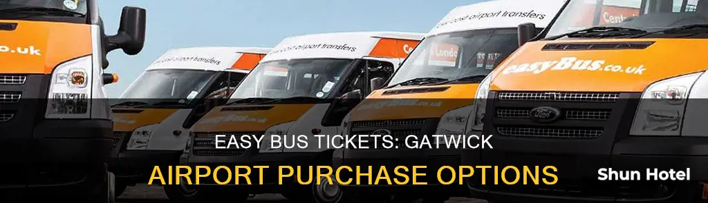 can i buy easy bus tickets at the gatwick airport
