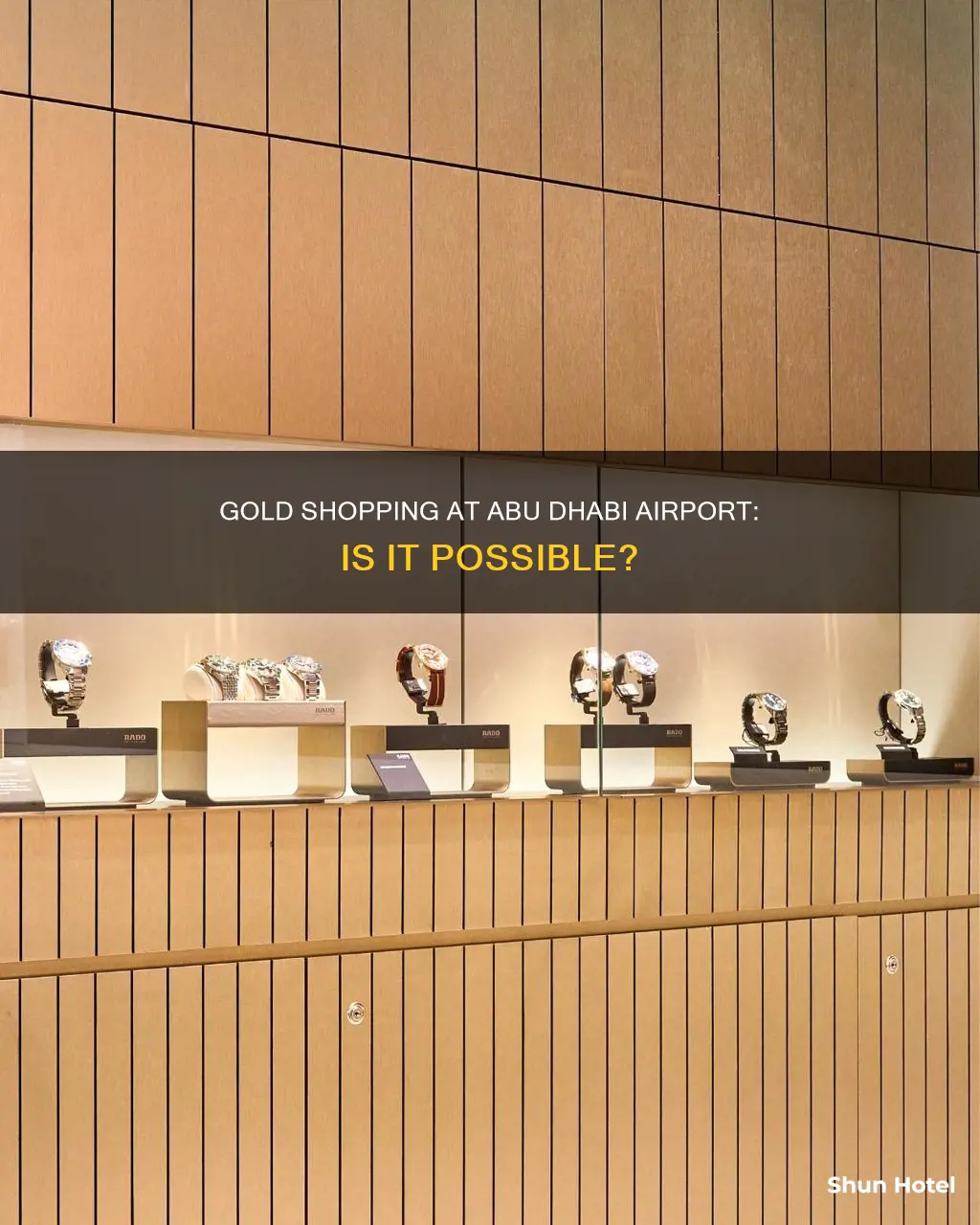 can i buy gold at abu dhabi airport