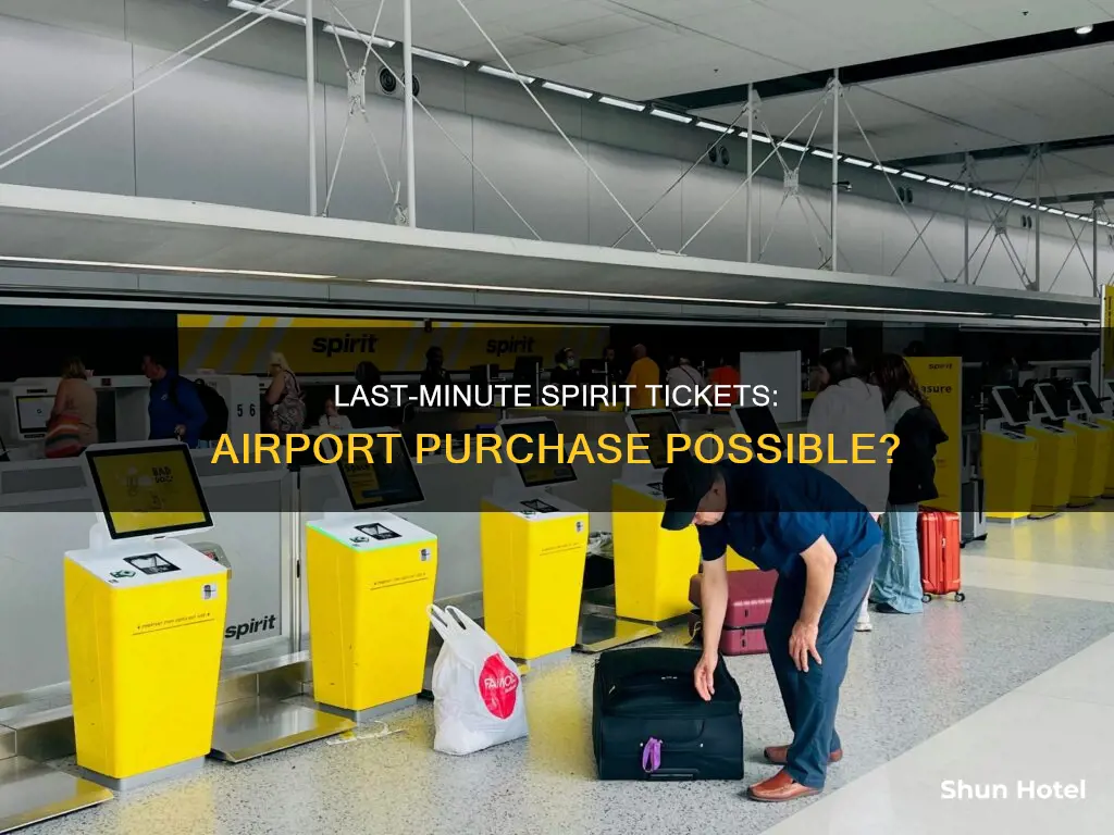 can i buy spirit tickets at the airport