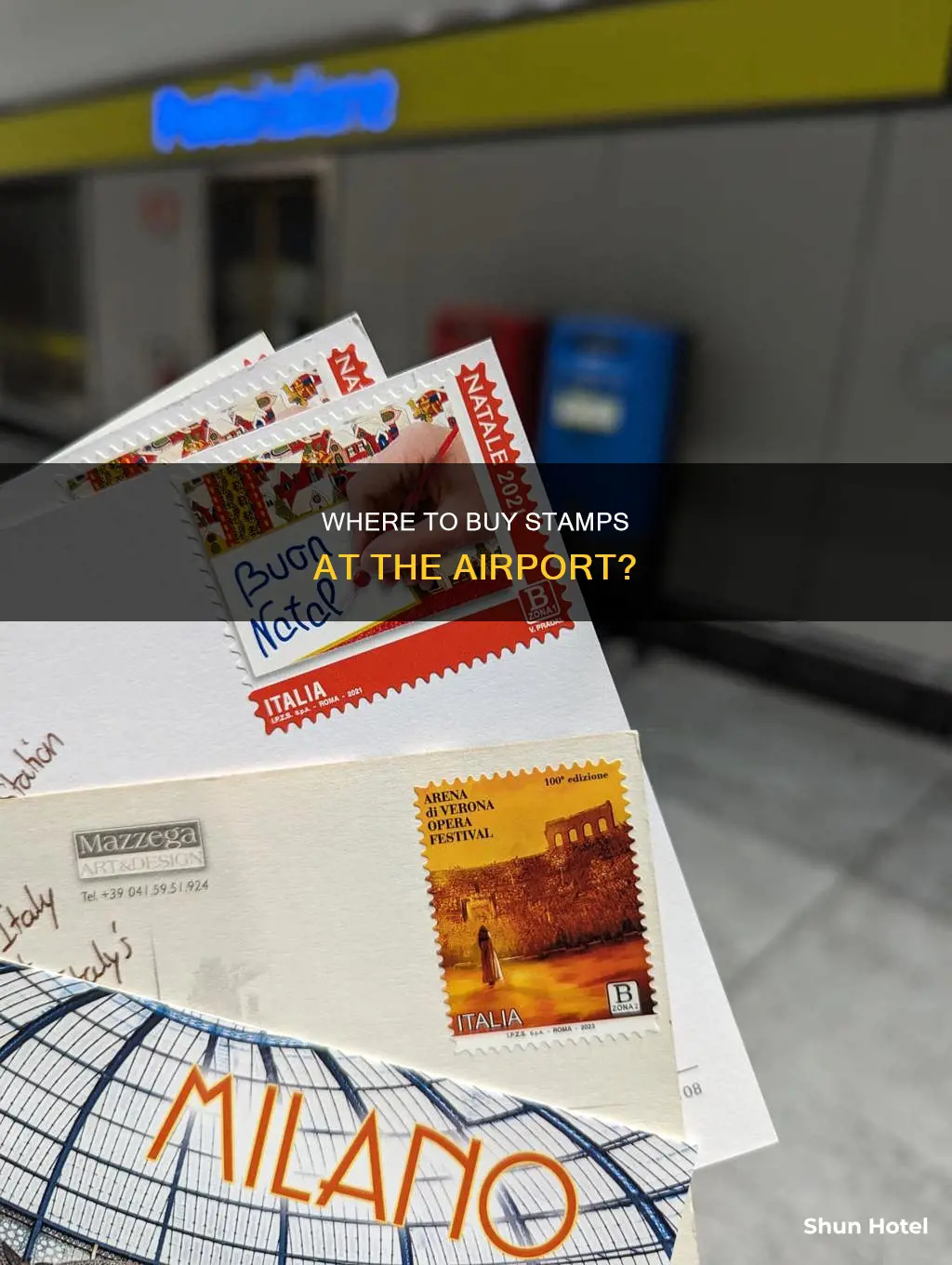 can i buy stamps at the airport