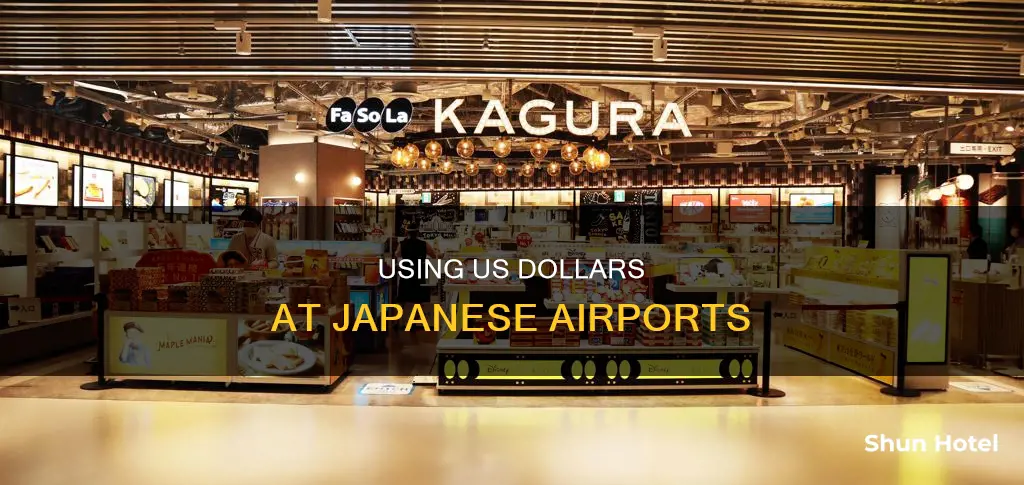 can i buy stuff at japan airport with us money