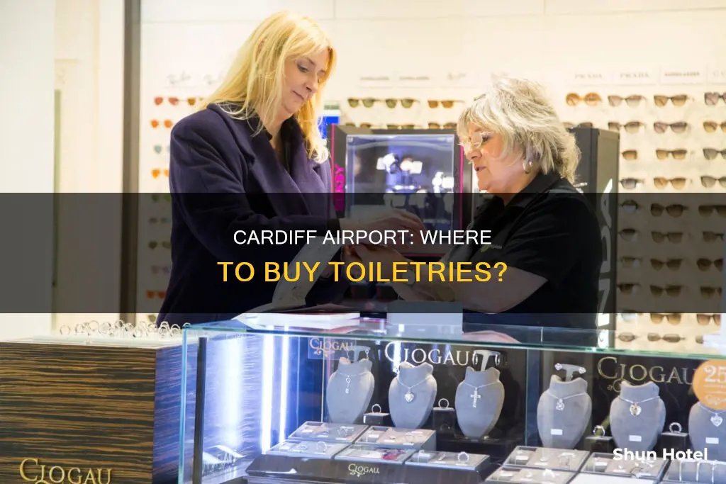 can i buy toiletries at cardiff airport