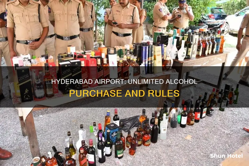can i buy unlimited alcohol after arriving in hyderabad airport