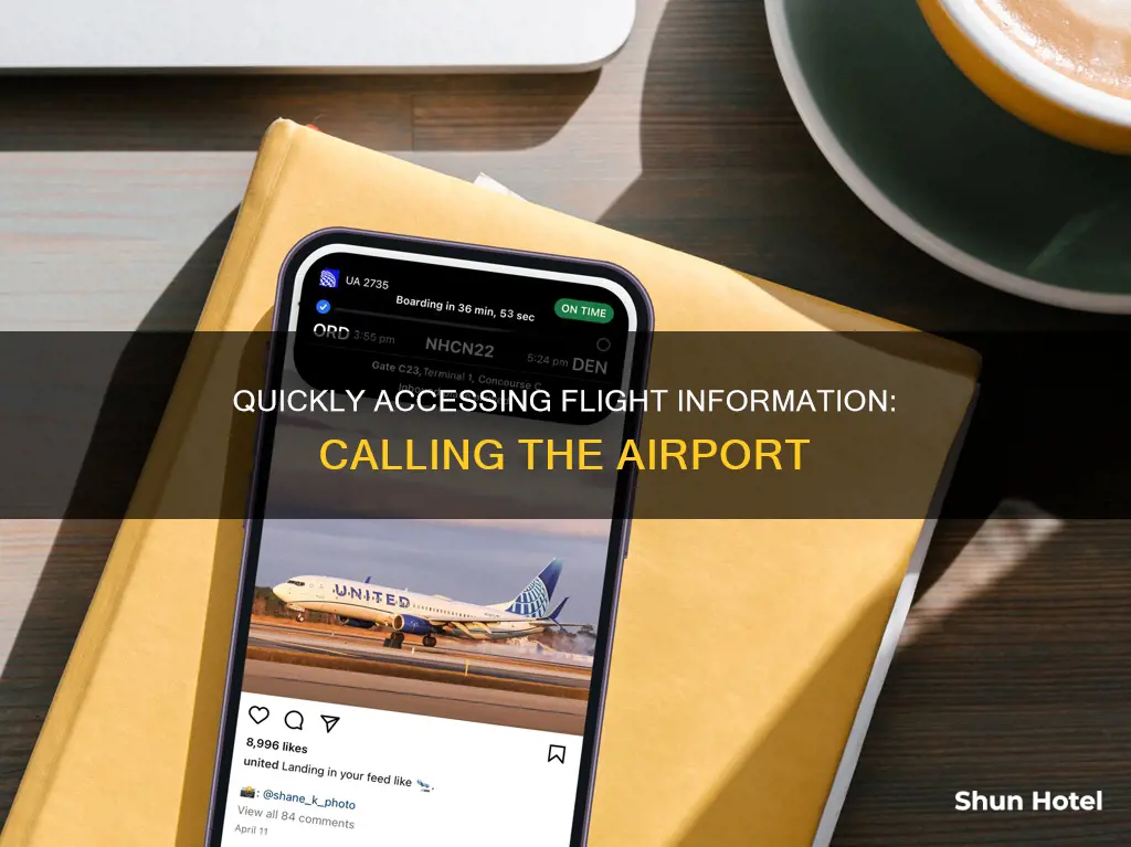 can i call a airport for flight information