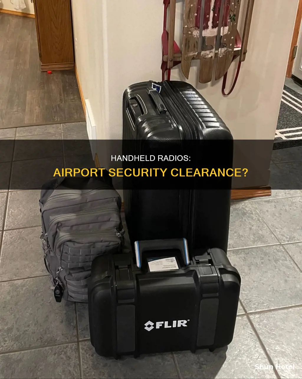 can i carry a handheld rsdio through the airport