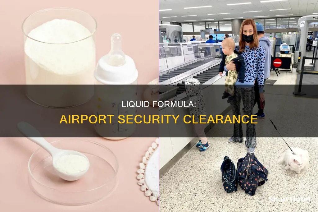can i carry liquid formula through airport security