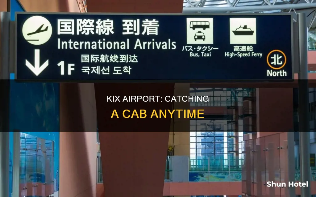 can i catch a cab anytime at kix airport