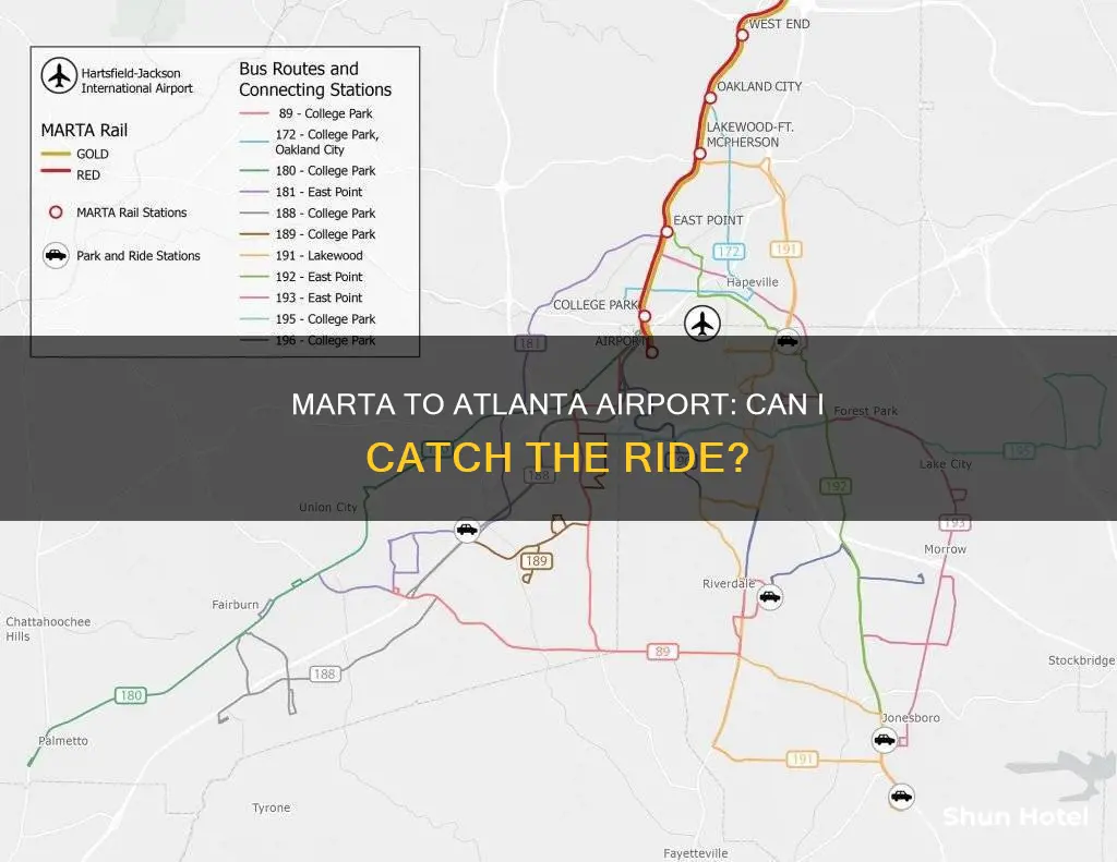 can i catch marta to domestic airport in atlanta