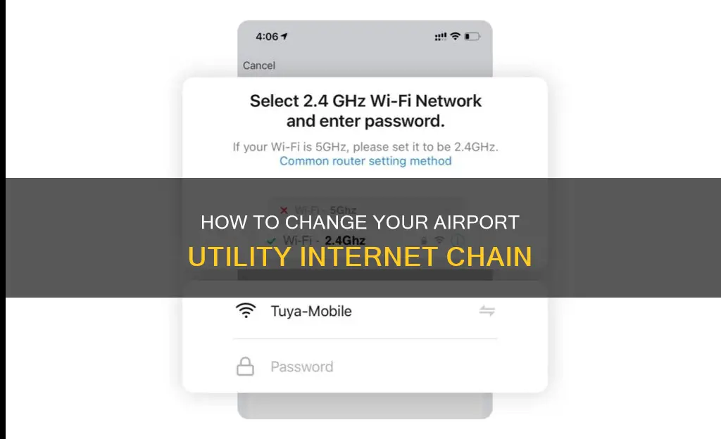 can i change airport utility internet chain