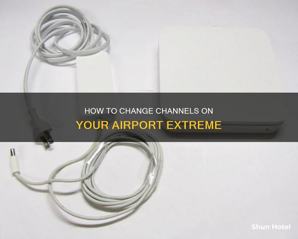 can i change channels on airport extreme