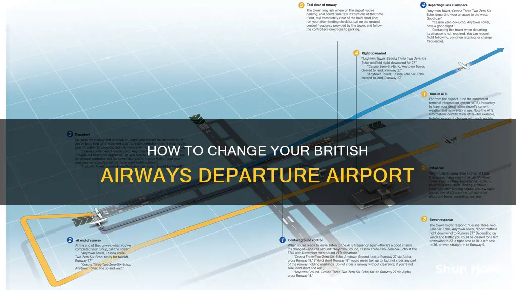 can i change departure airport british airways