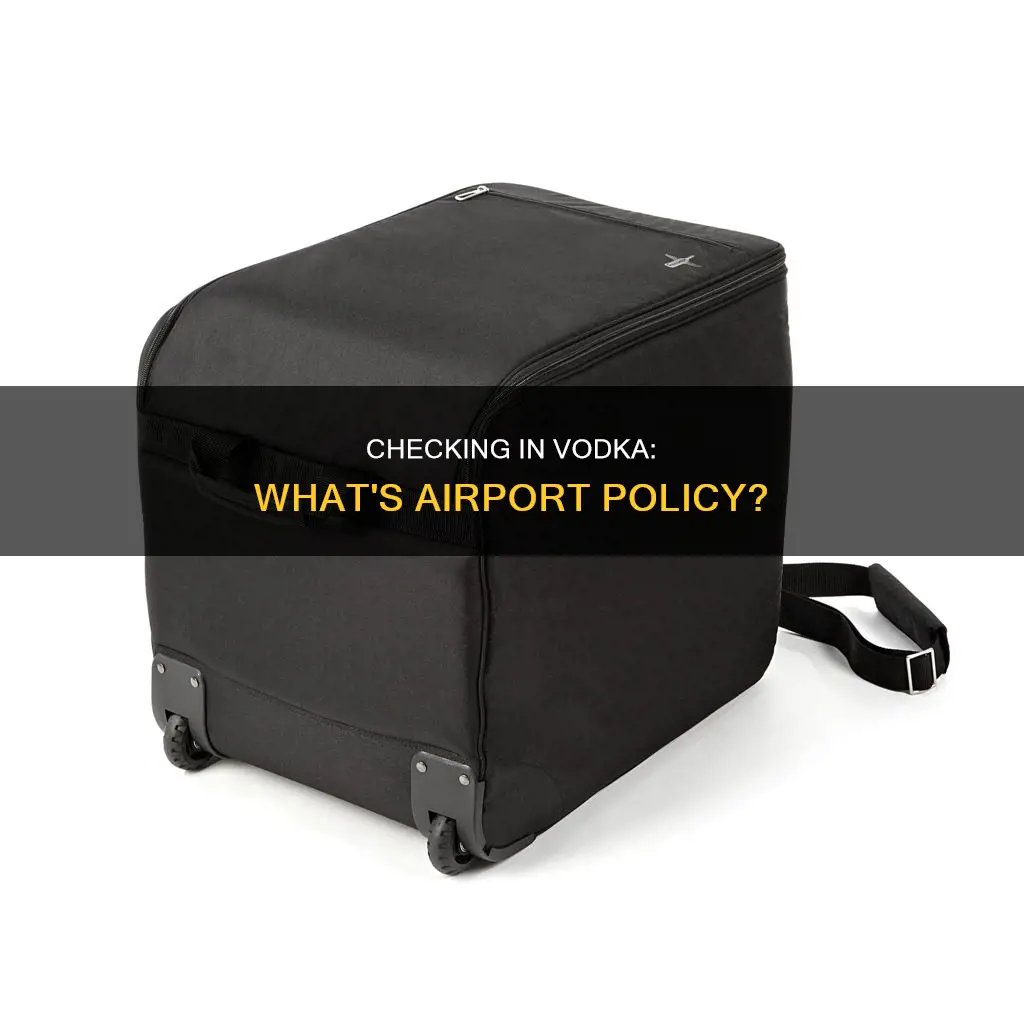 can i check a 1.75l bottle of vodka at airport