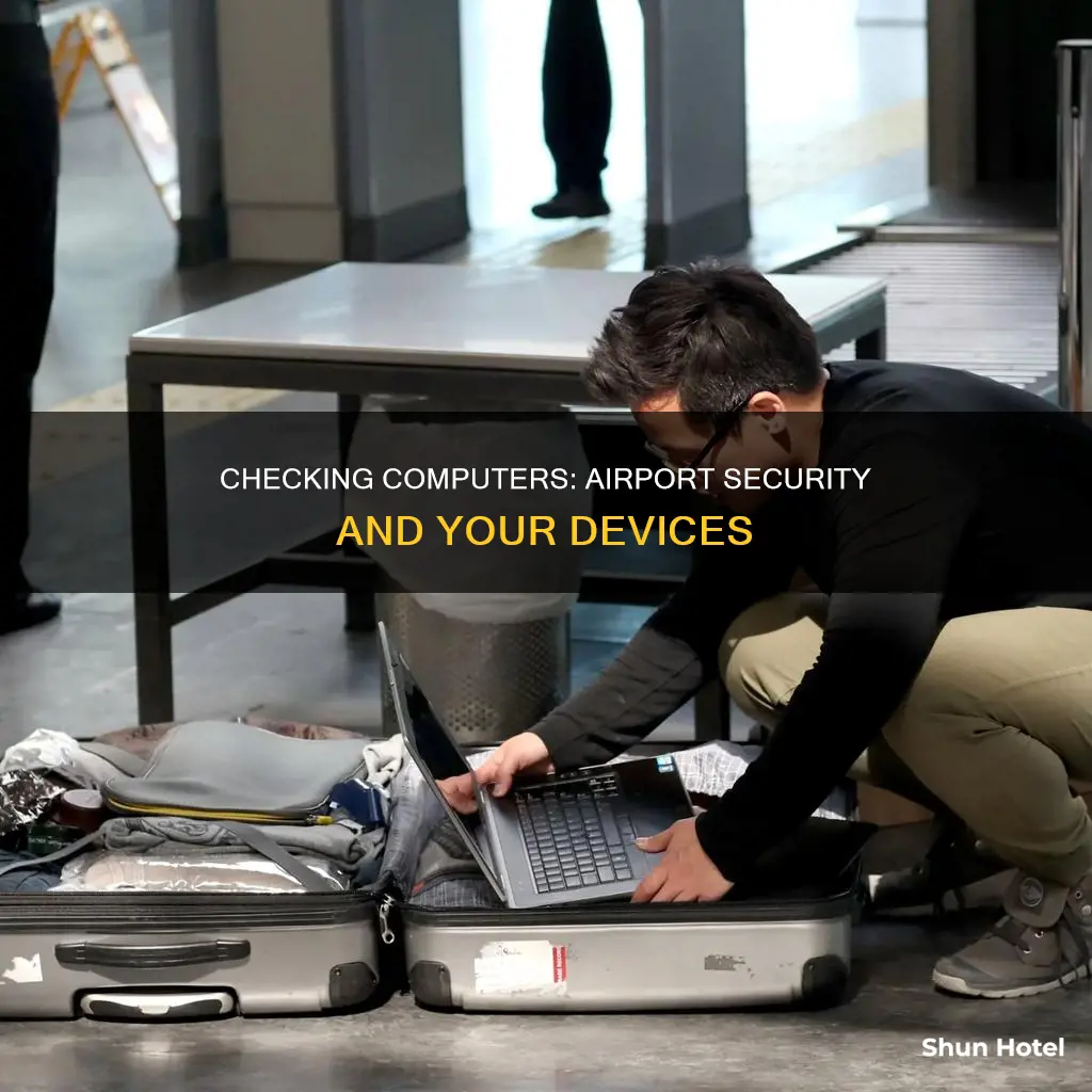 can i check a computer at the airport