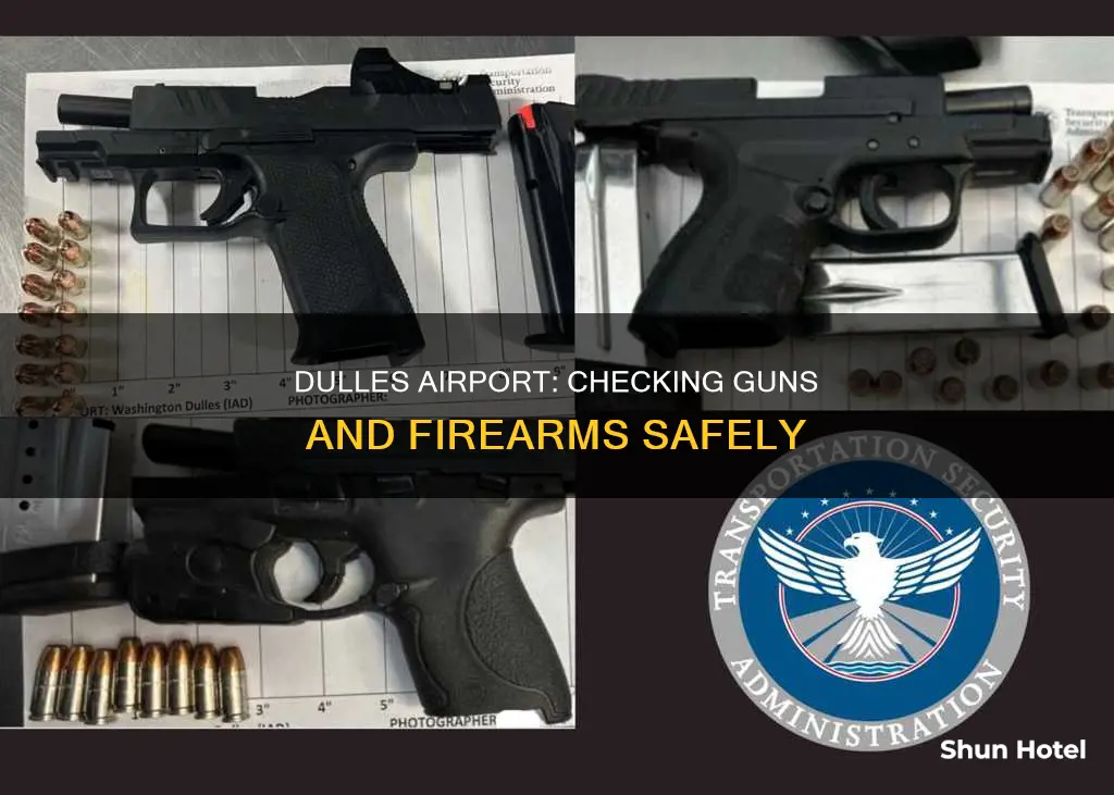 can i check guns at dulles airport