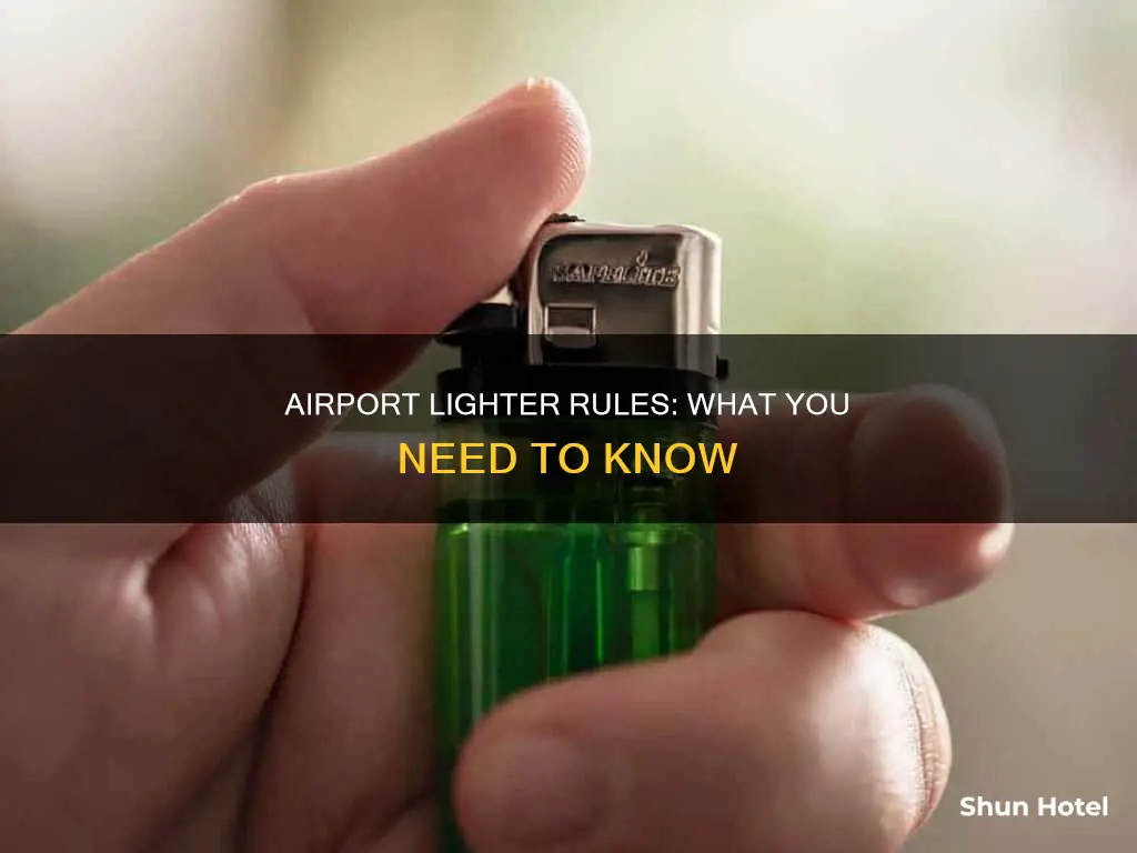 can i check in a lighter in airport