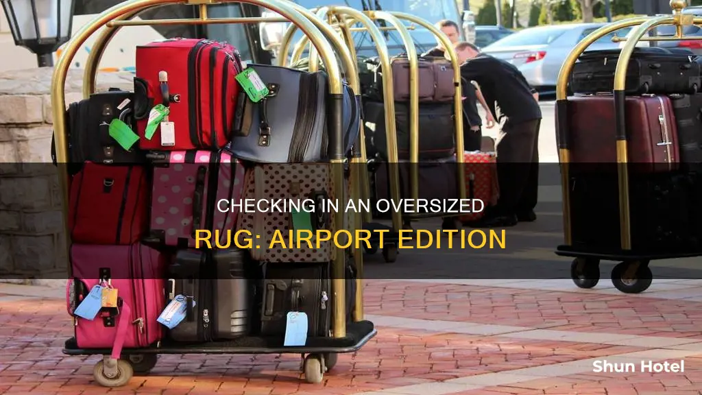 can i check in an 8x10 rug through airport