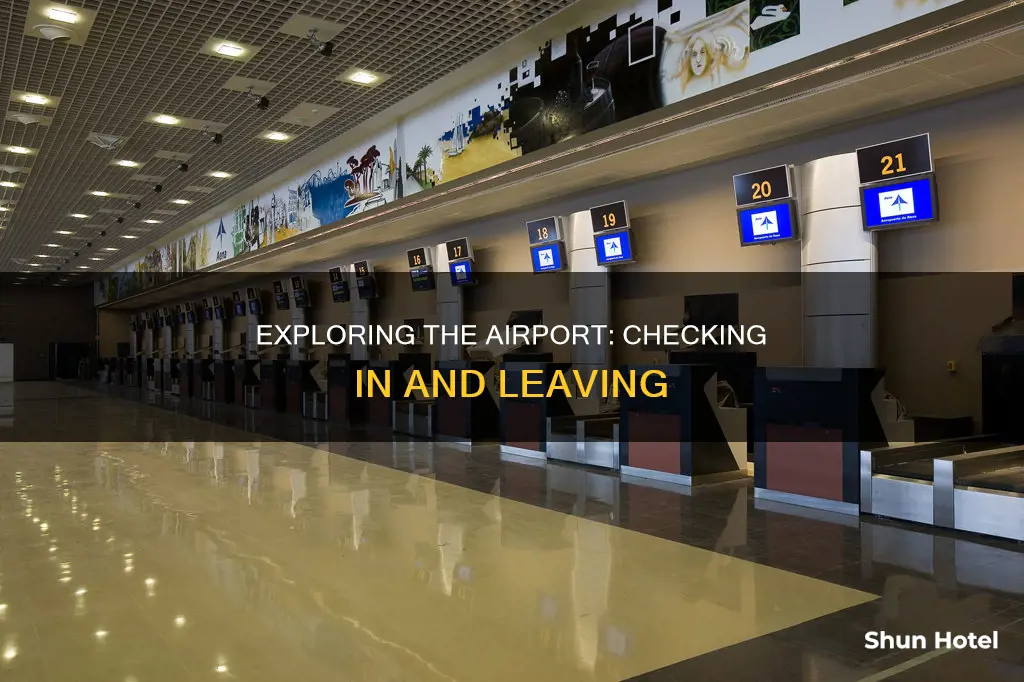 can i check in and leave the airport