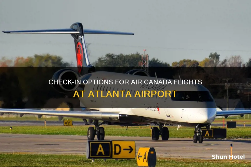 can i check in at aircanada terminal north atlanta airport