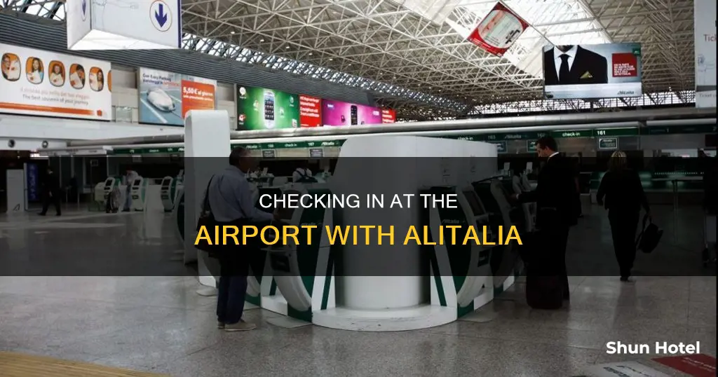 can i check in at the airport alitalia