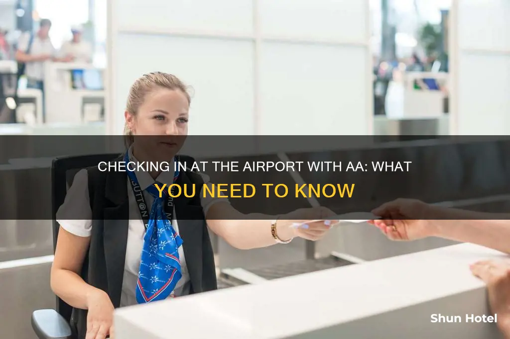can i check in at the airport with aa