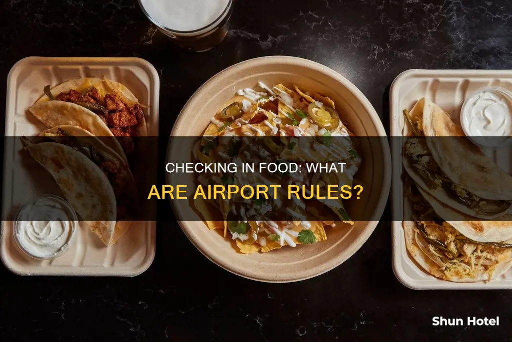 can i check in food at the airport