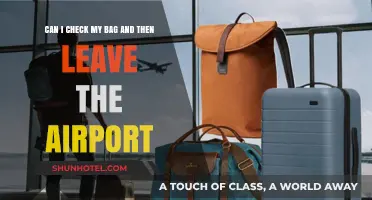 Checking Bags: Can I Leave the Airport?
