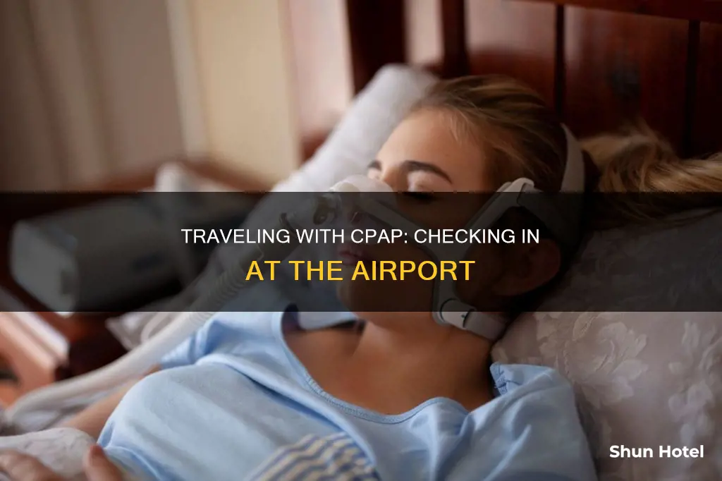 can i check my cpap machine at the airport
