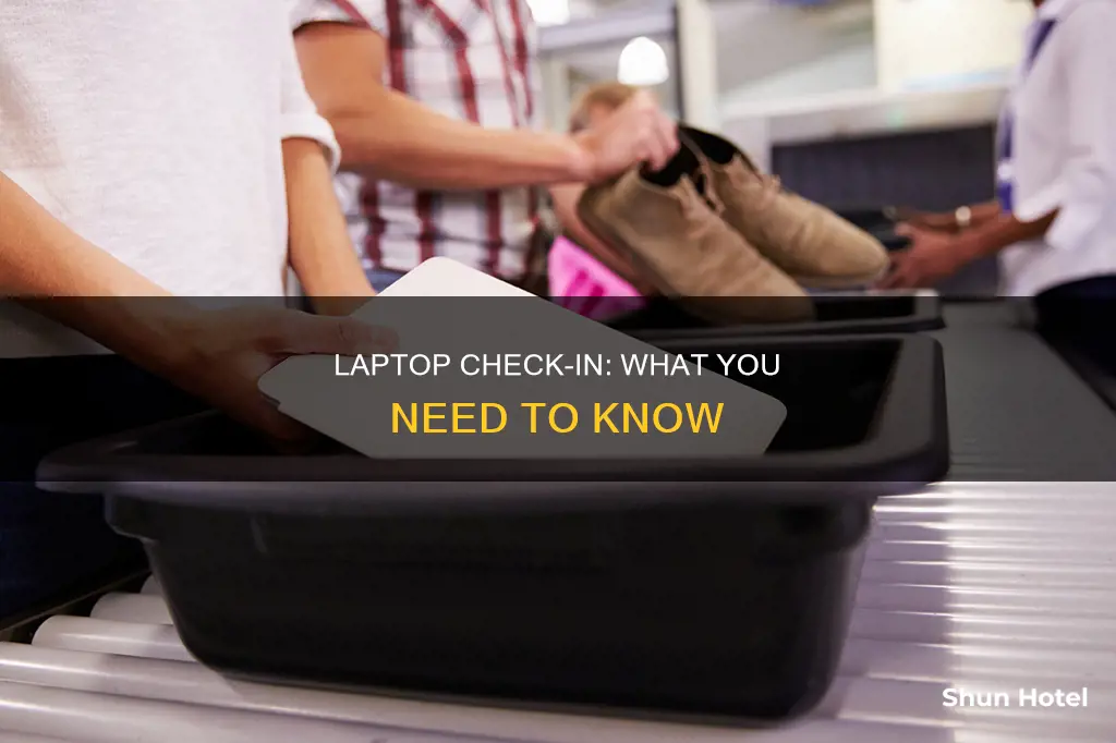 can i check my laptop at the airport